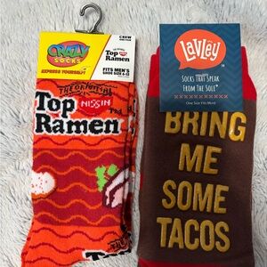 Crazy Socks - Red and Brown